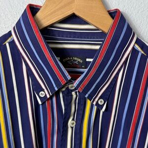Paul &‎ Shark Yachting Mens Striped Button Down Shirt